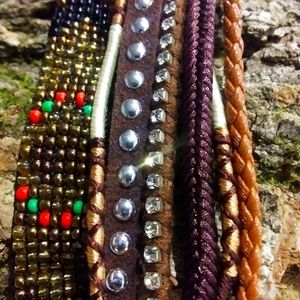 Wrap bracelet with magnetic clasp